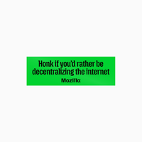 Mozilla bumper sticker